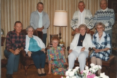 Alfred, Sam, Dad, Harvey, Sara, Nancy, Louella, Mom